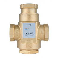AFRISO Zawór temperaturowy ATV 336 DN25 Rp1" kvs 9 60°C 1633610
